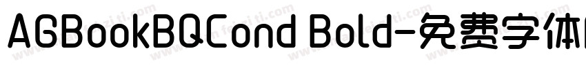 AGBookBQCond Bold字体转换